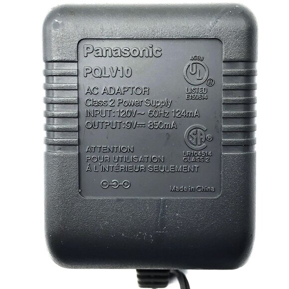 Genuine Panasonic PQLV10 AC Adapter for Cordless Phones KX-TGA450 KX-TGA450B OEM - Picture 1 of 3
